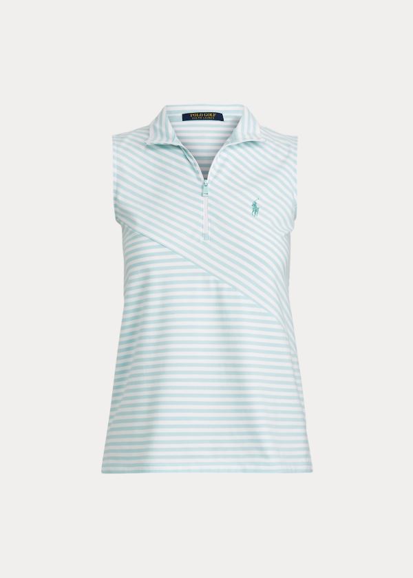 Camisa Polo Ralph Lauren Sleeveless Golf Quarter-Zip Mulher 57490-KLWM